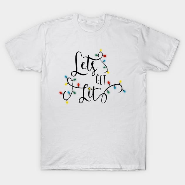 christmas lights T-Shirt by nicolecella98